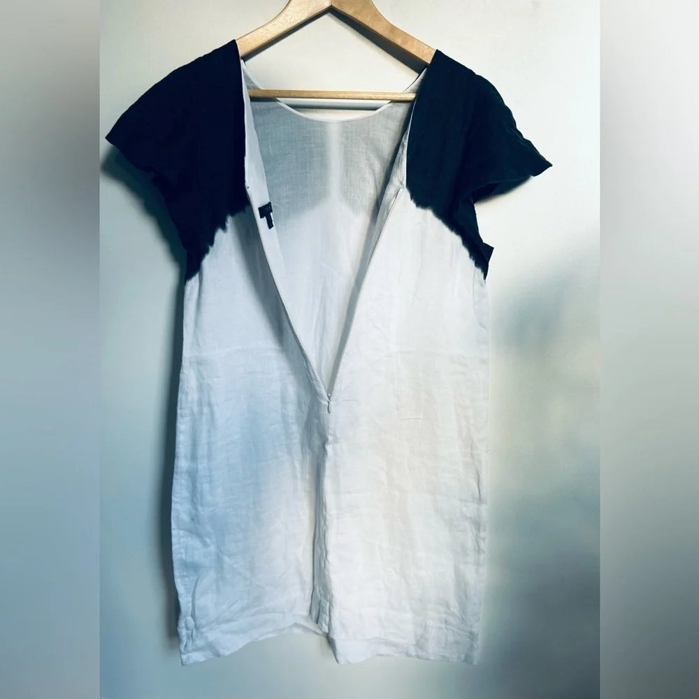 J. CREW 100% linen dip dyed dress size small womens casual party light